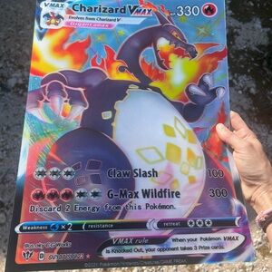 Charizard VMAX Gigantamax Pokémon 3D Holographic Lenticular Poster